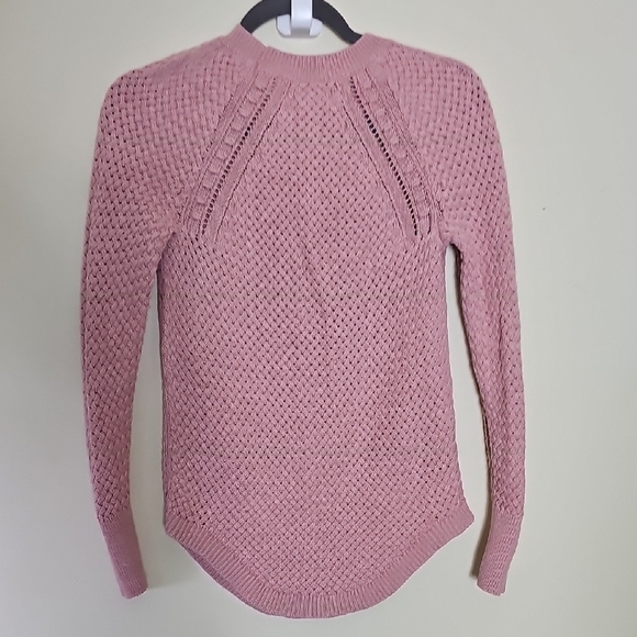 LOFT Soft Pink Textured Sweater - Picture 8 of 9